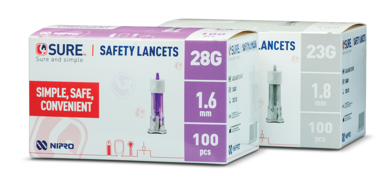 Nipro 4Sure Safety Lancet Boxes