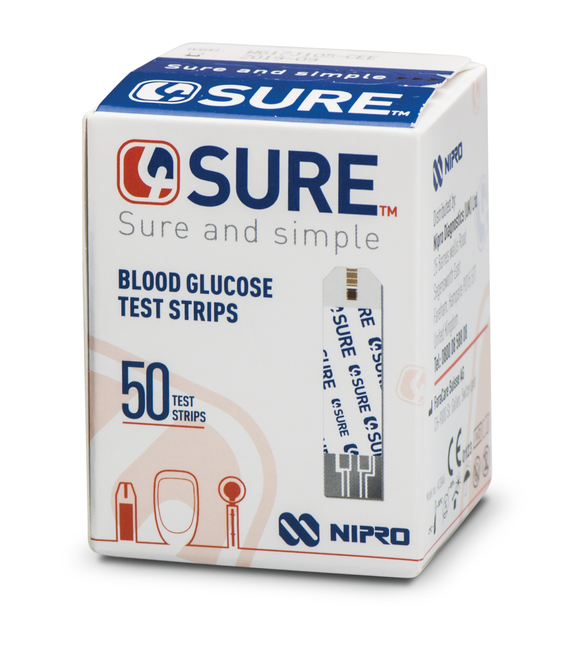 Nipro 4Sure test strip box