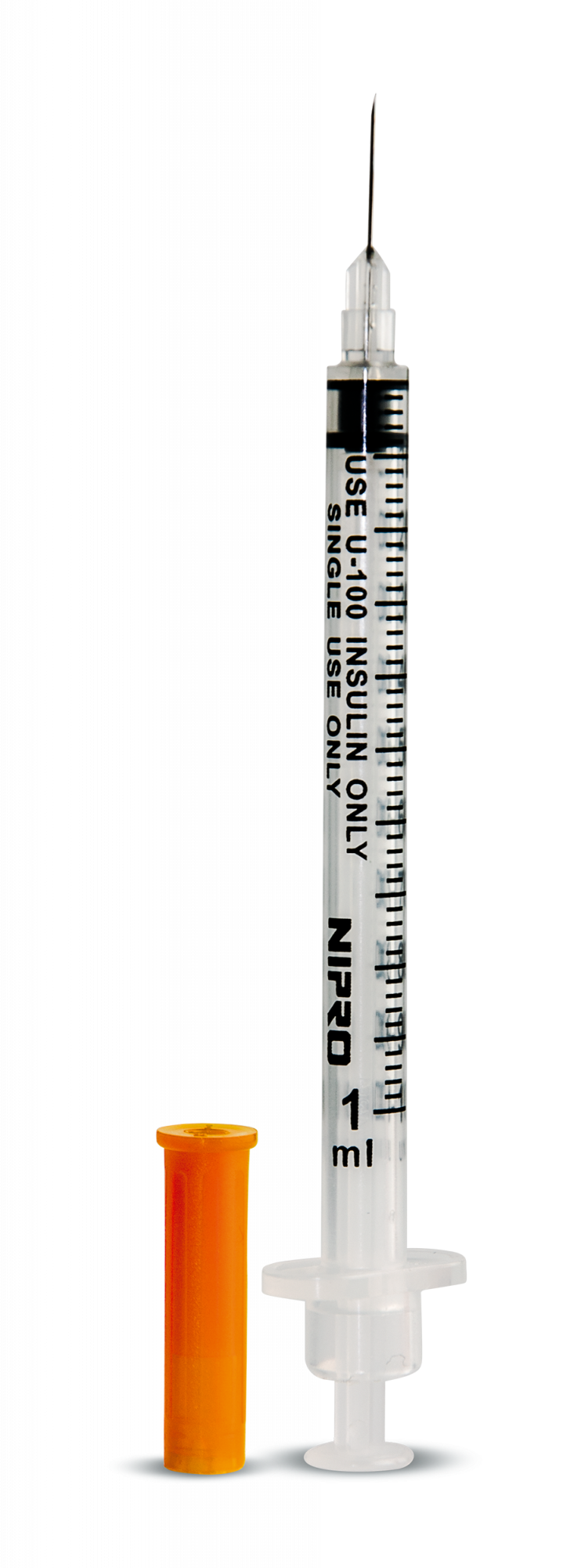 Nipro insulin syringe with cap