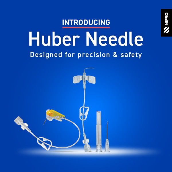 Huber needles sets by Nipro