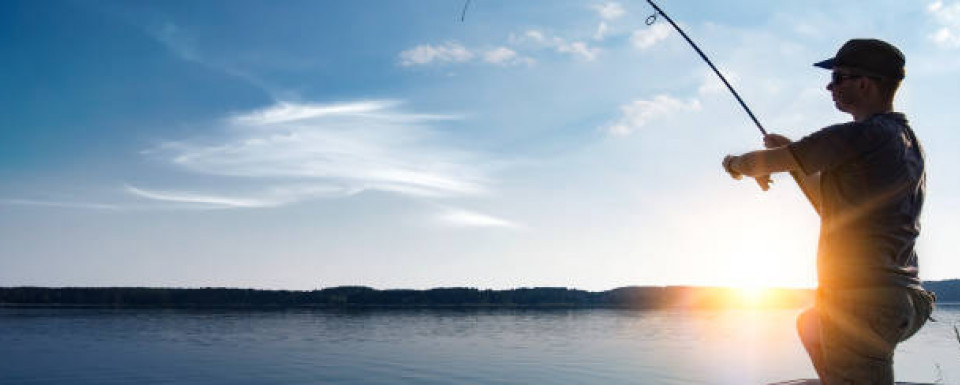 man fishing
