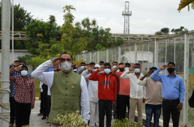 Independence Day India - flag hoisting Nipro