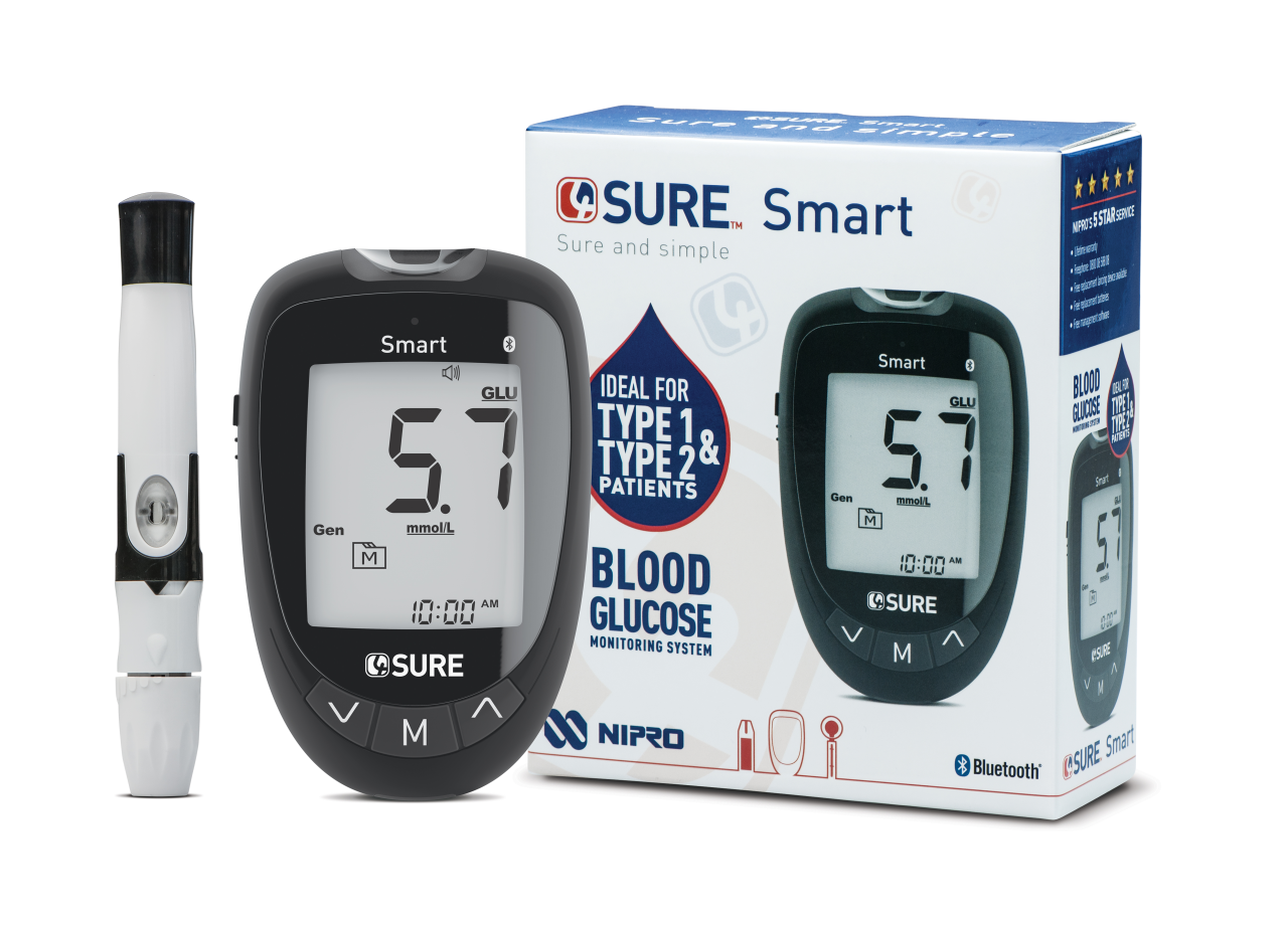 Silicium sectie dramatisch 4SURE Smart - blood glucose monitor | Nipro