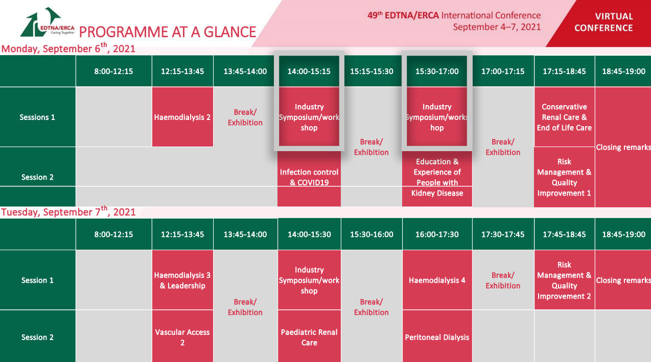 Programme EDTNA workshop nipro