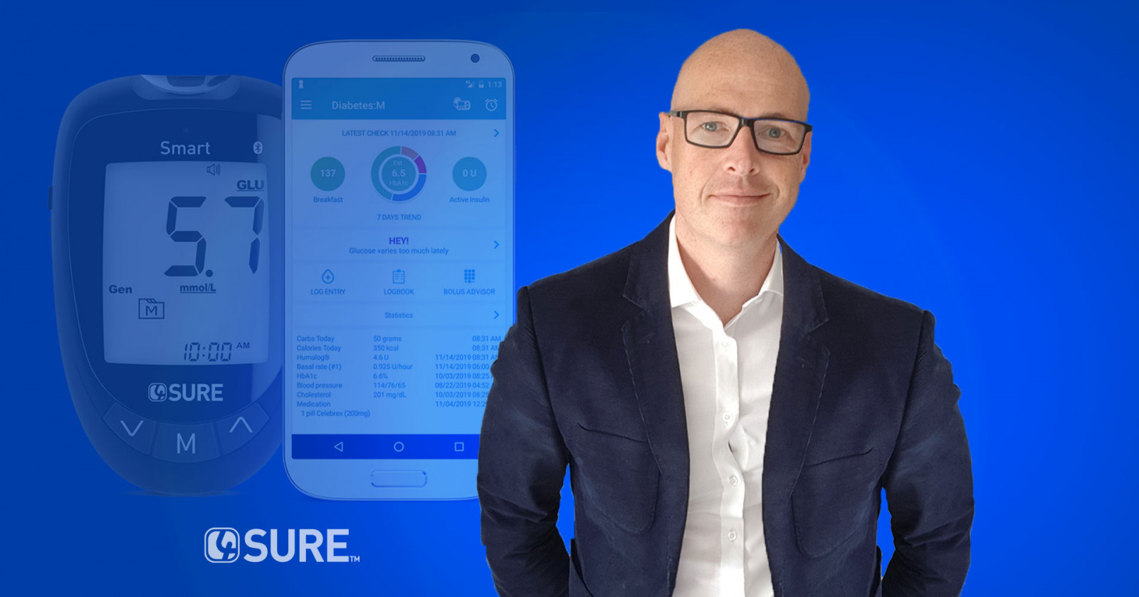 Tom Atkinson, Country Manager (UK) of Nipro Diagnostics and 4sure meters