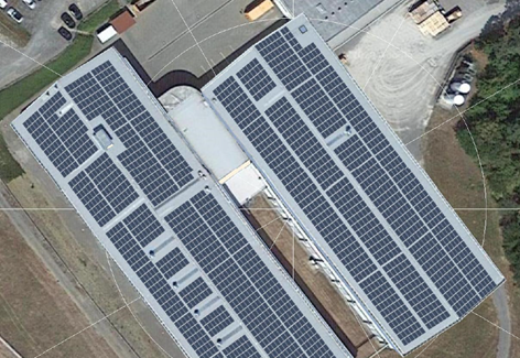 NPG plant with solar panels 